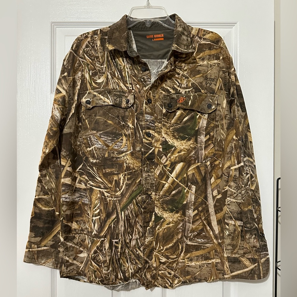 Game Winner Camouflage Button Front shirt